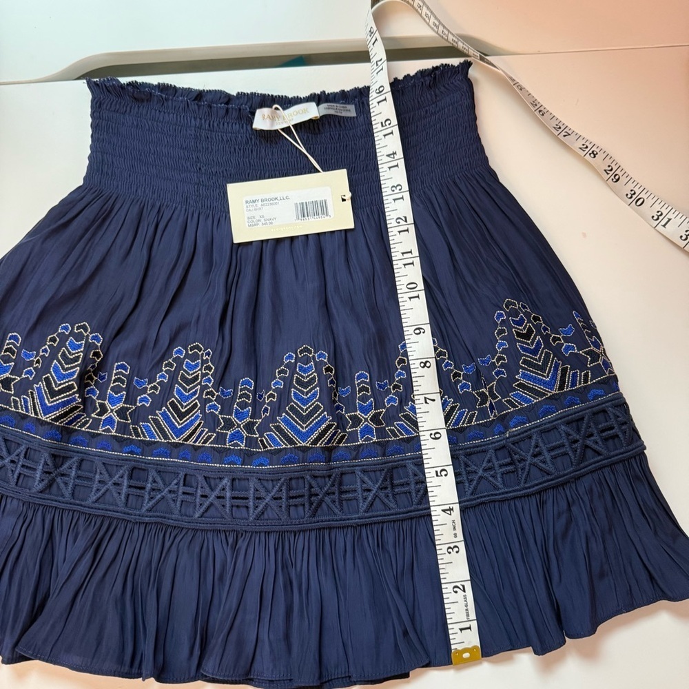 RAMY BROOK Cali Geometric Embroidered Mini Skirt XS NWT - Picture 8 of 8